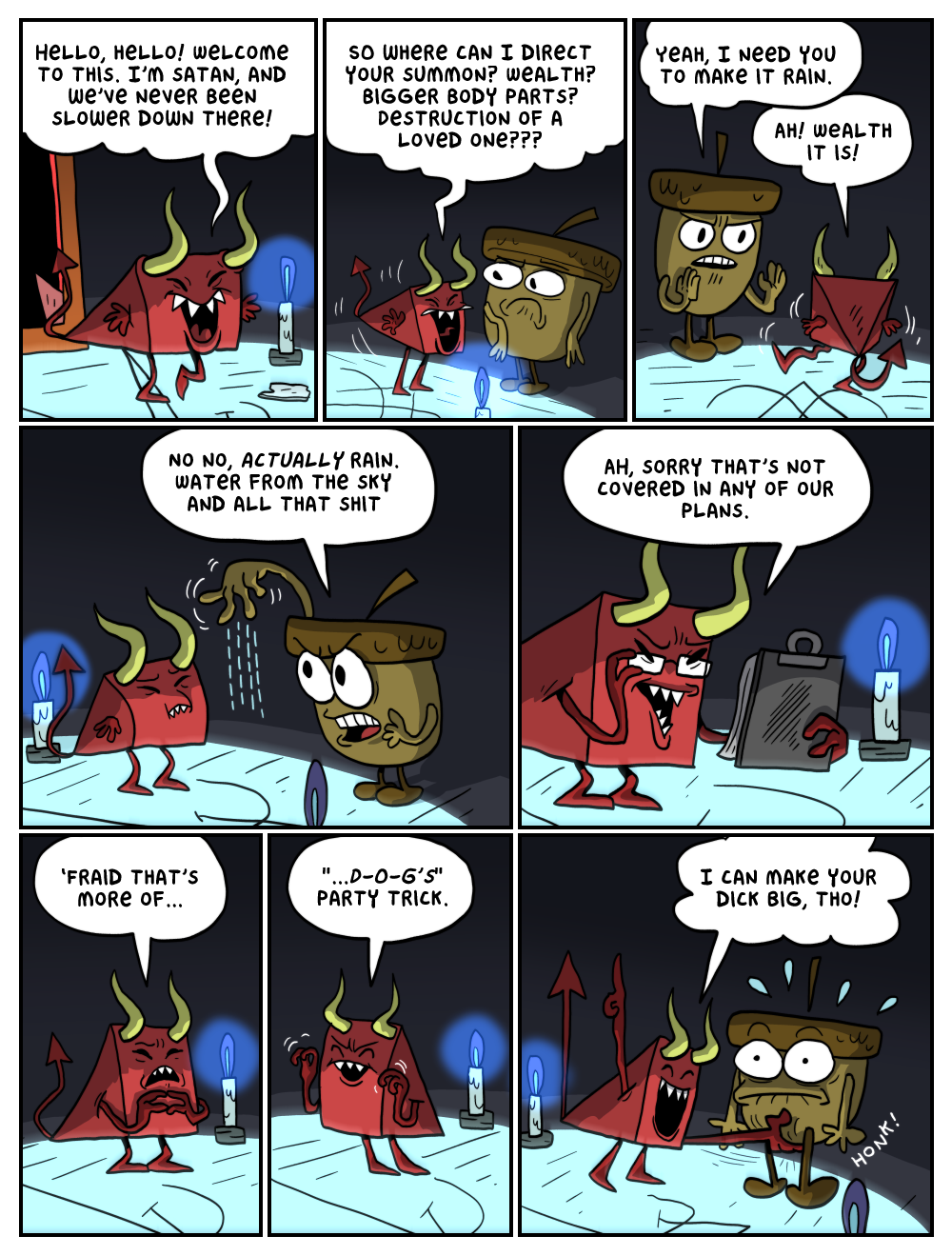 wow the deVil is MEAN! gosh