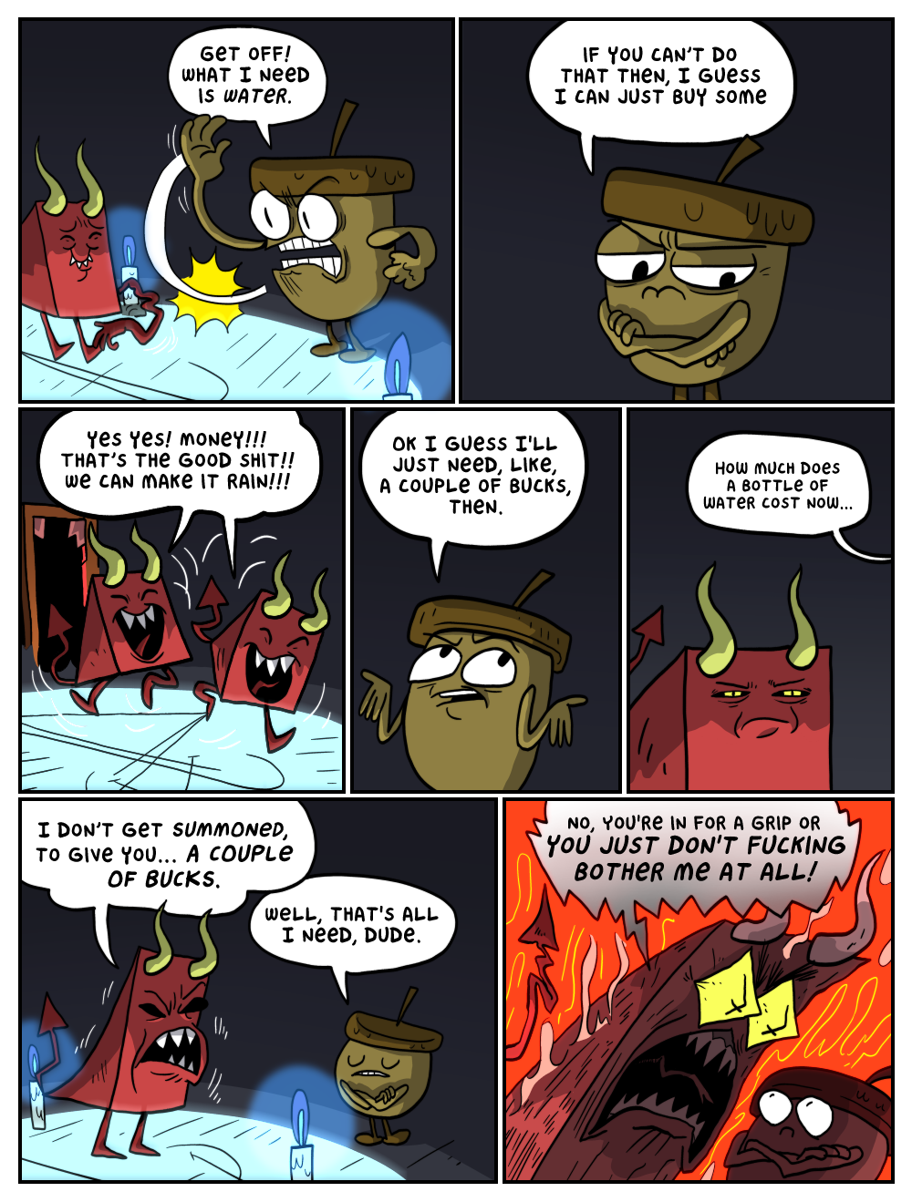 wow the deVil is MEAN! gosh