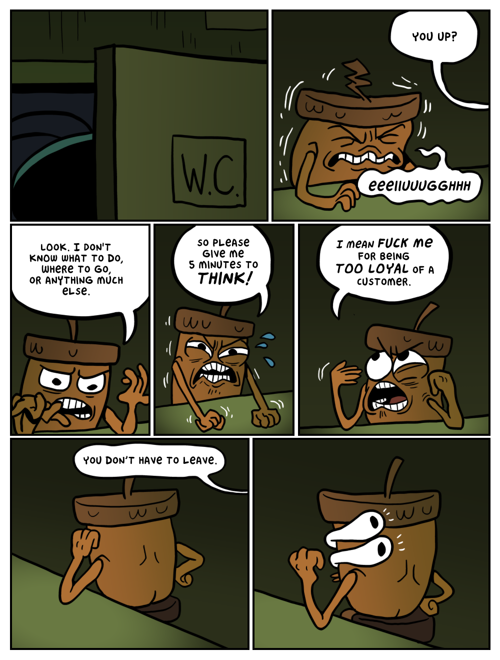 look at this tall drink of shit