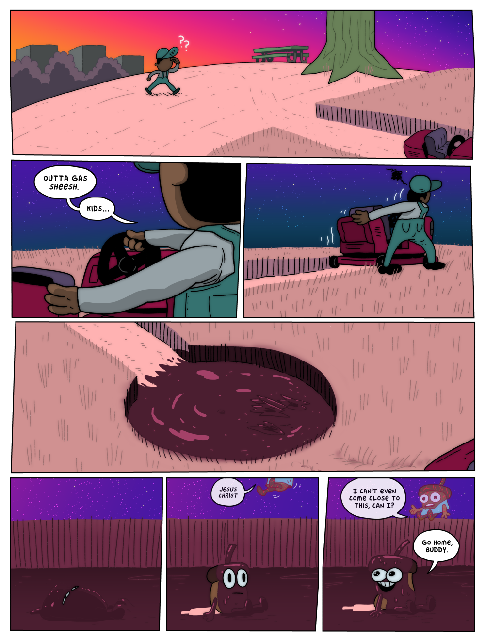 sheesh, bob! outta gas?