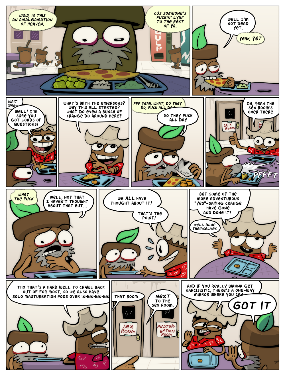 it's all masturbatory in THIS little slice of heaven